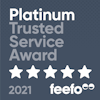 Feefo Plantinum Trusted Service Award 2021