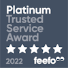Feefo Plantinum Trusted Service Award 2022